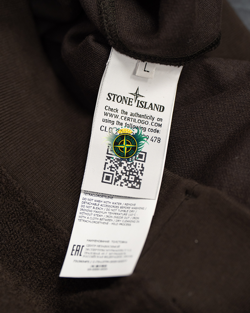 Stone Island Ground Ghost Piece Knitted Sweater Brown - L