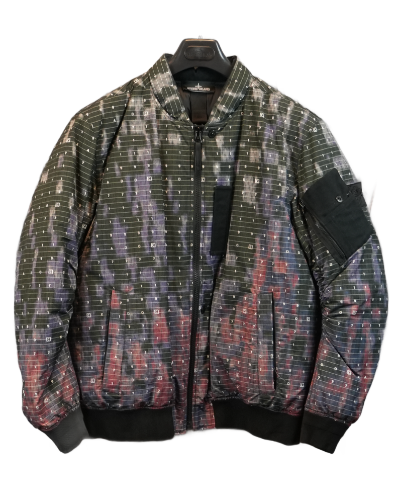 Stone island Shadow Project DPM Chine Down Bomber Jacket Multi front view