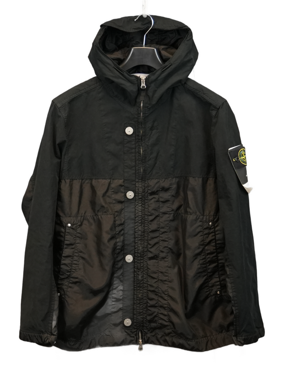 Stone Island Polyester Tela With David Light-TC Jacket Black front view