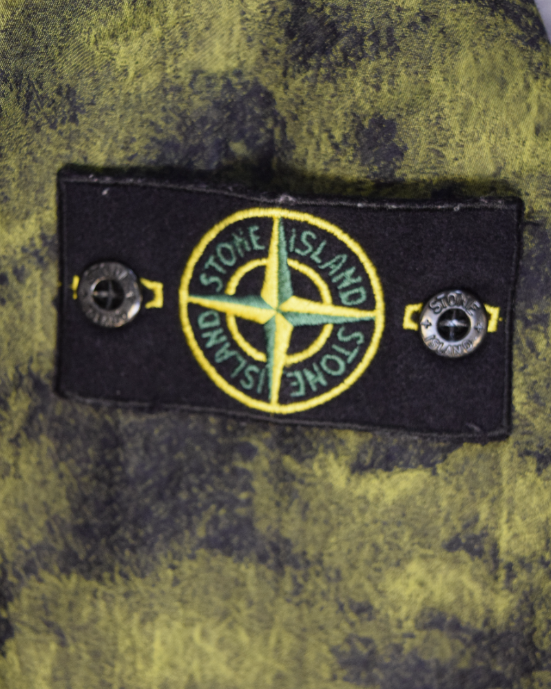 Stone island DPM Jacquard Plated Jacket Green Camo detail view