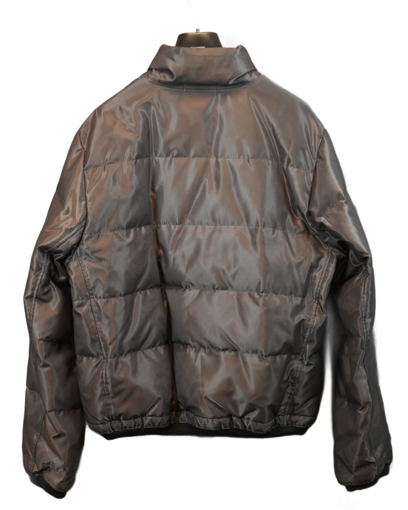 Stone island 2007 Vintage Special Process Reflective Down Jacket Silver detail view