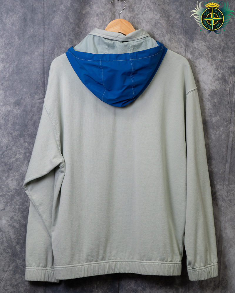 Stone Island Marian Reflective Hoodie Green - L