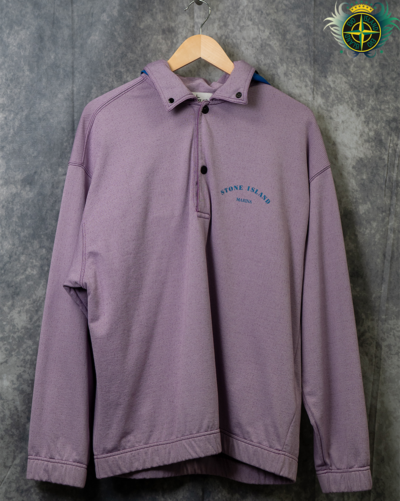 Stone Island Marian Reflective Hoodie Purple - L