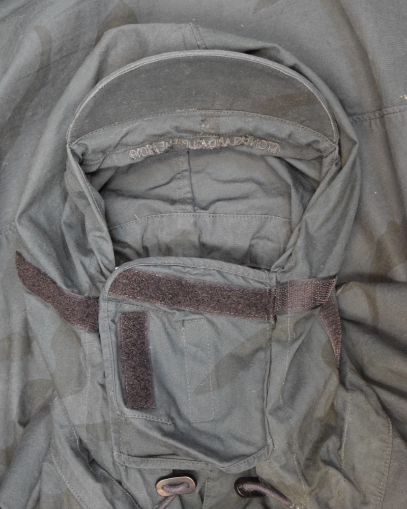Stone island X Supreme Brushed Cotton 2C Camo - OVD Riot Mask Jacket Blue detail view