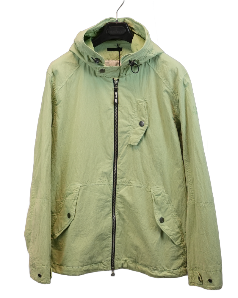 Left Hand Elvo Anorak Light Green front view