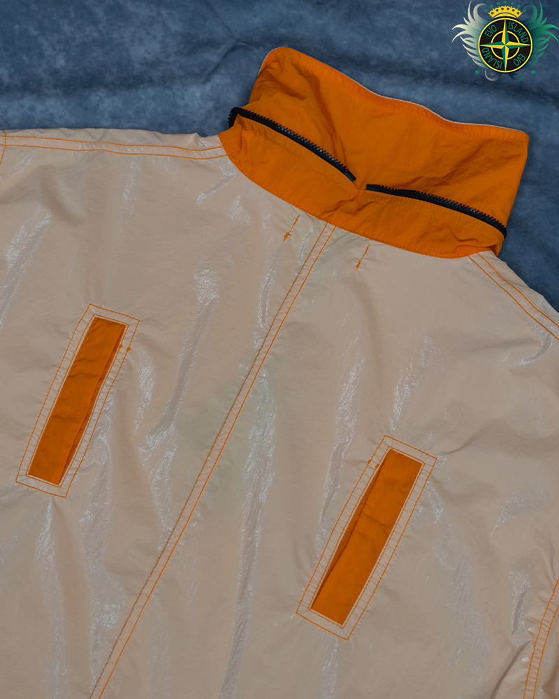 Stone Island Ripstop Prismatico Marina Jacket Orange - M