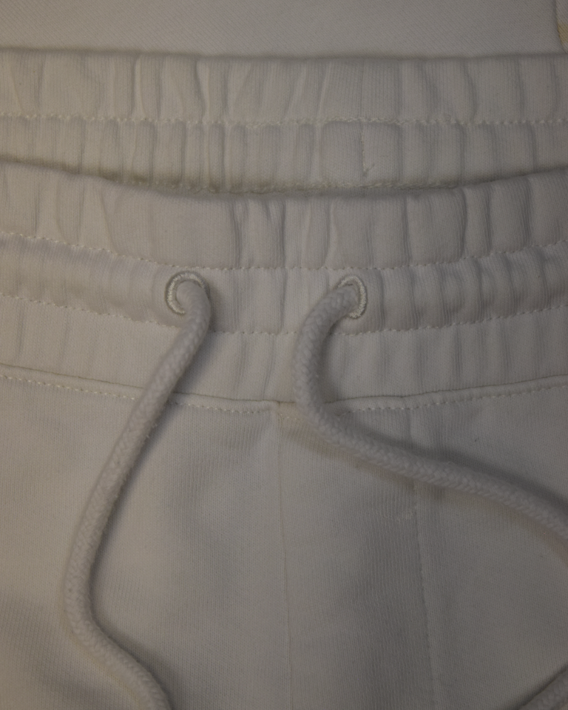 C.P Company Lense Cuffed Joggers White detail view