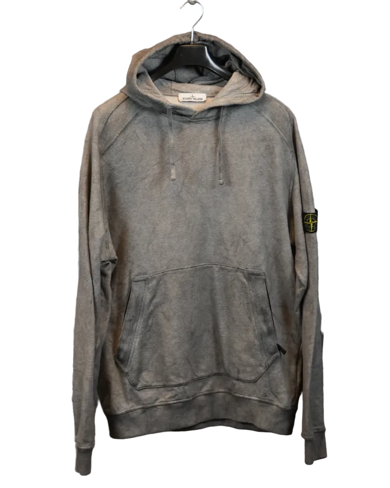 Stone Island Dust Treatment Hoodie Grey front view