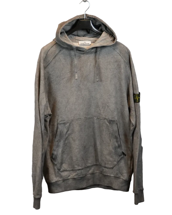Stone Island Dust Treatment Hoodie Grey front view
