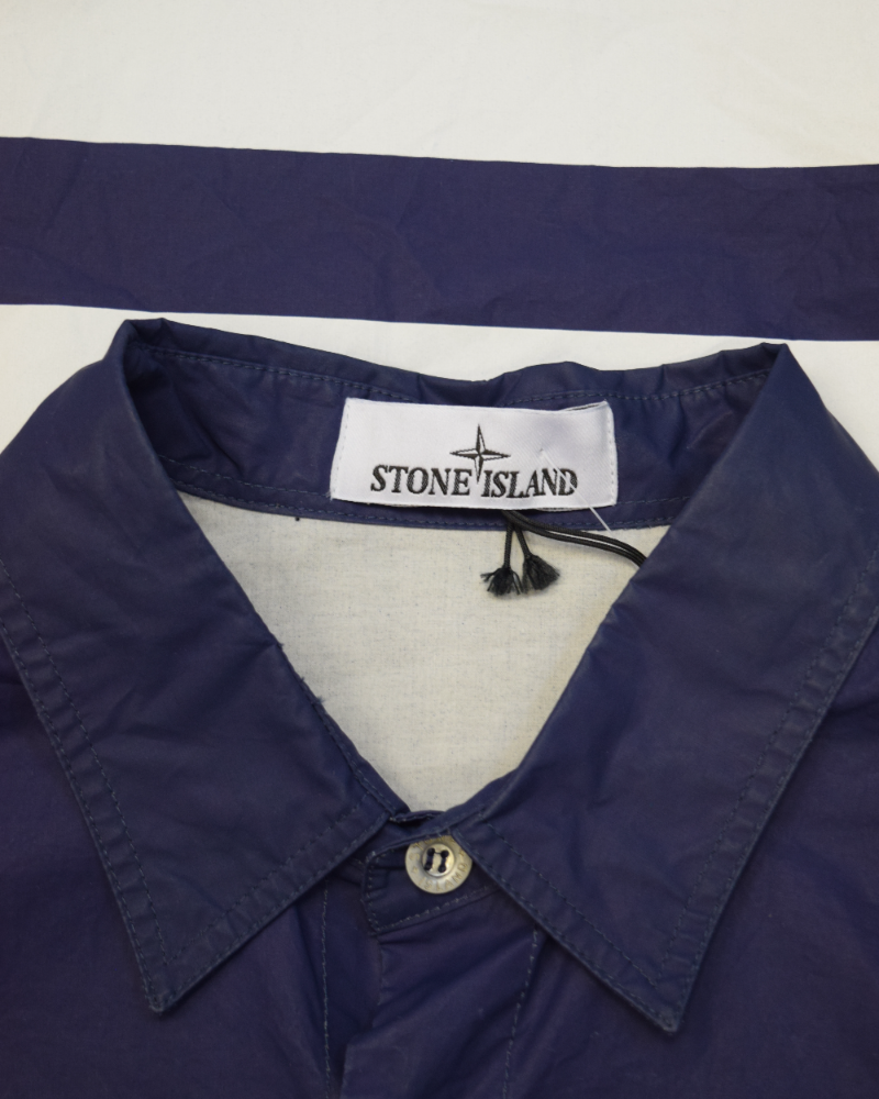 Stone Island Marina Long Sleeve Overshirt Blue detail view