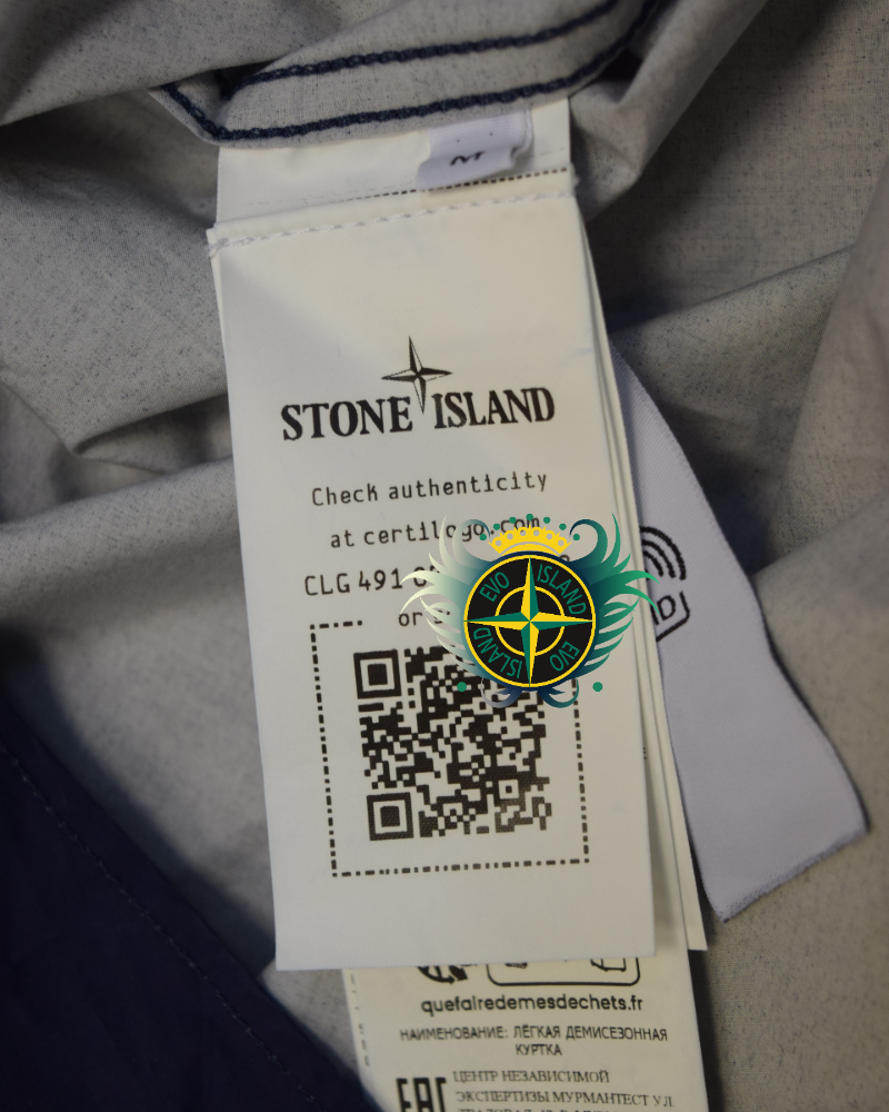 Stone Island Marina Long Sleeve Overshirt Blue detail view