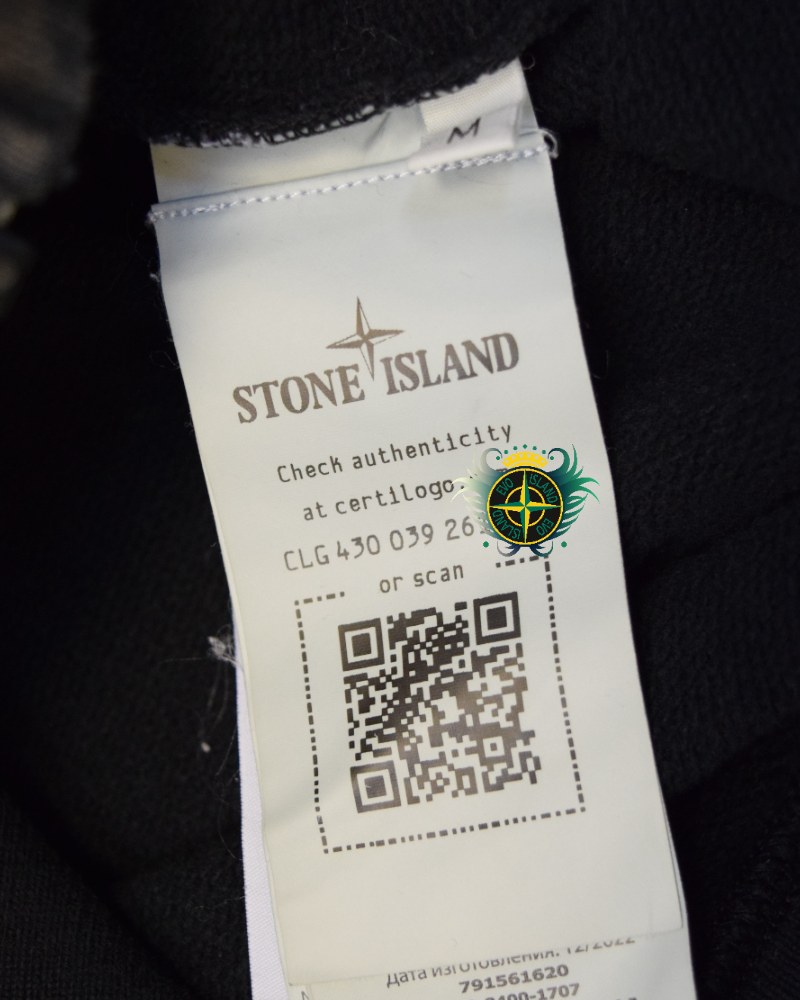 Stone island x Snowbeast Custom Full Zip Hooded Sweatshirt detail view