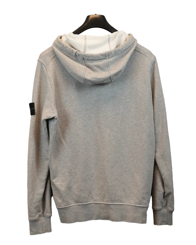 Stone Island Full Zip Hoodie Grey back view