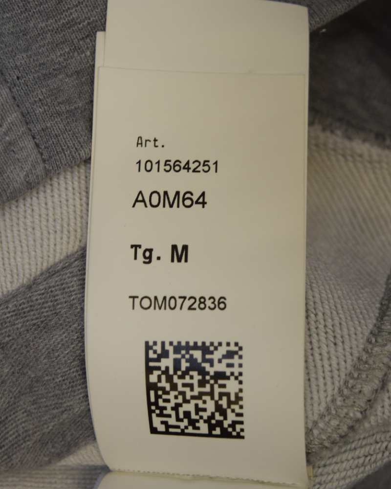 Stone Island Full Zip Hoodie Grey detail view