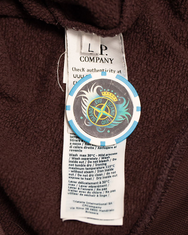 C.P Company Spray Logo Sweatshirt Burgundy