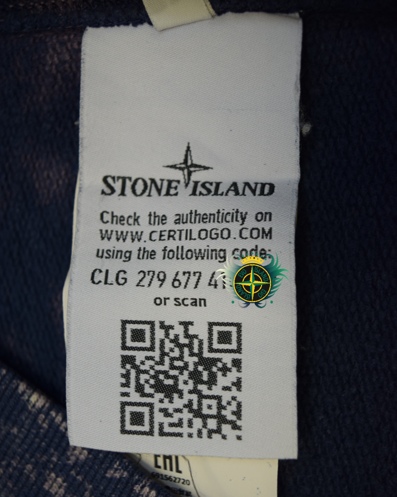 Stone island x Snowbeast Custom Crewneck Sweatshirt detail view