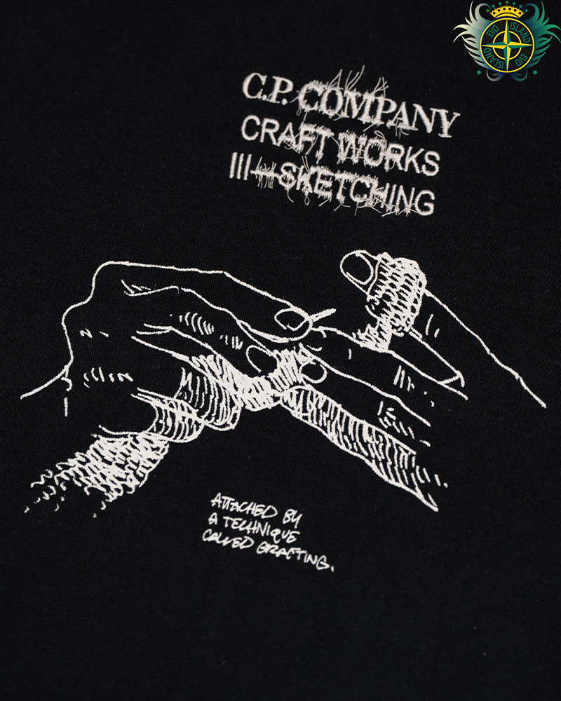 C.P Company Sketchworks Sweatshirt Black - XL