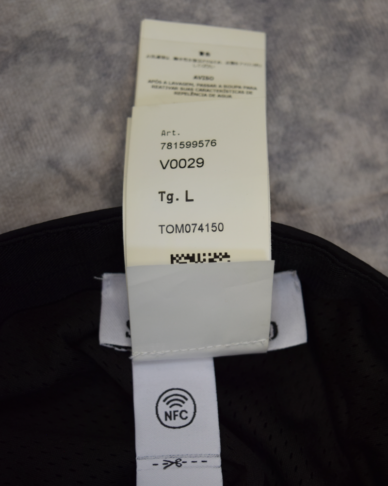 Stone Island Nylon Metal Adjustable Cap Black detail view