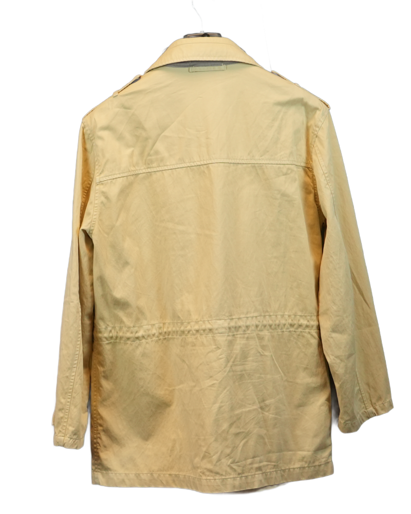 Stone Island 1995 Vintage Spalmatura Field jacket Yellow back view