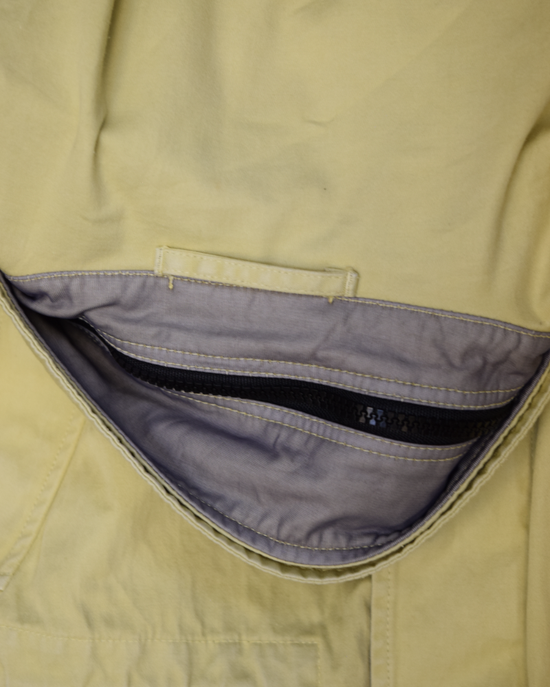Stone Island 1995 Vintage Spalmatura Field jacket Yellow detail view