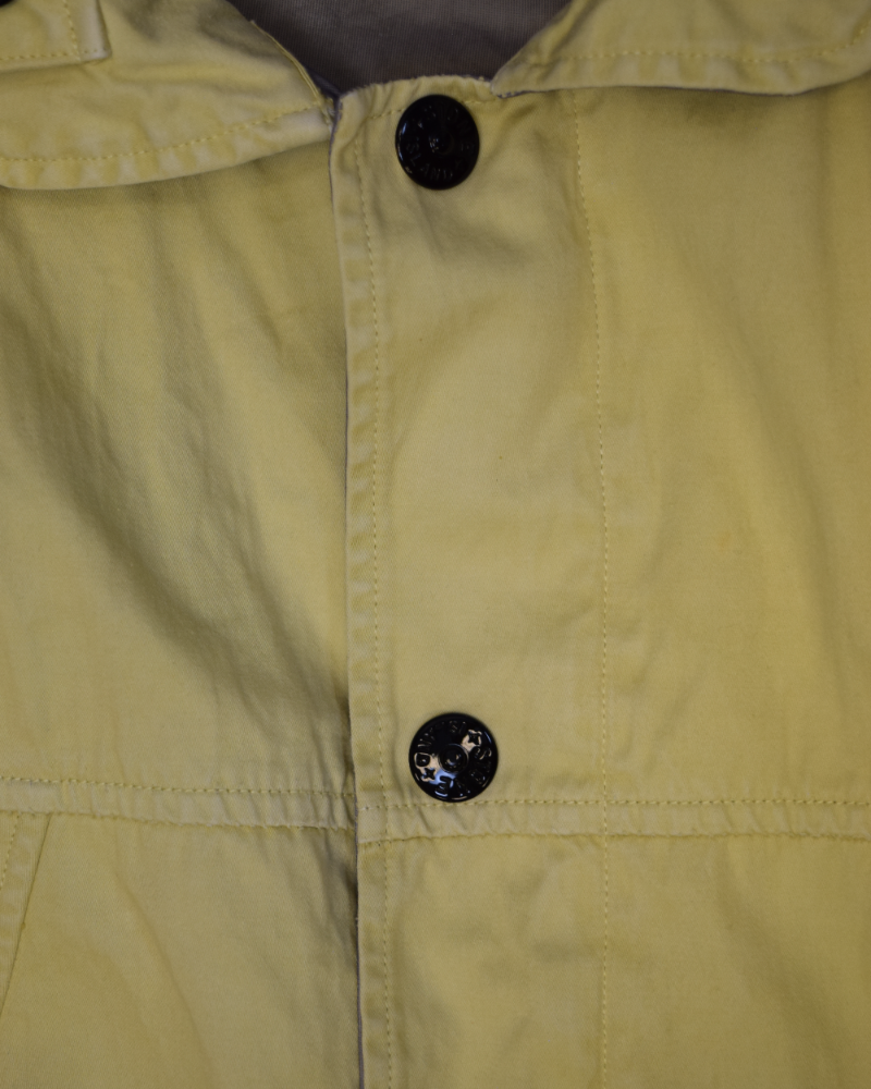 Stone Island 1995 Vintage Spalmatura Field jacket Yellow detail view