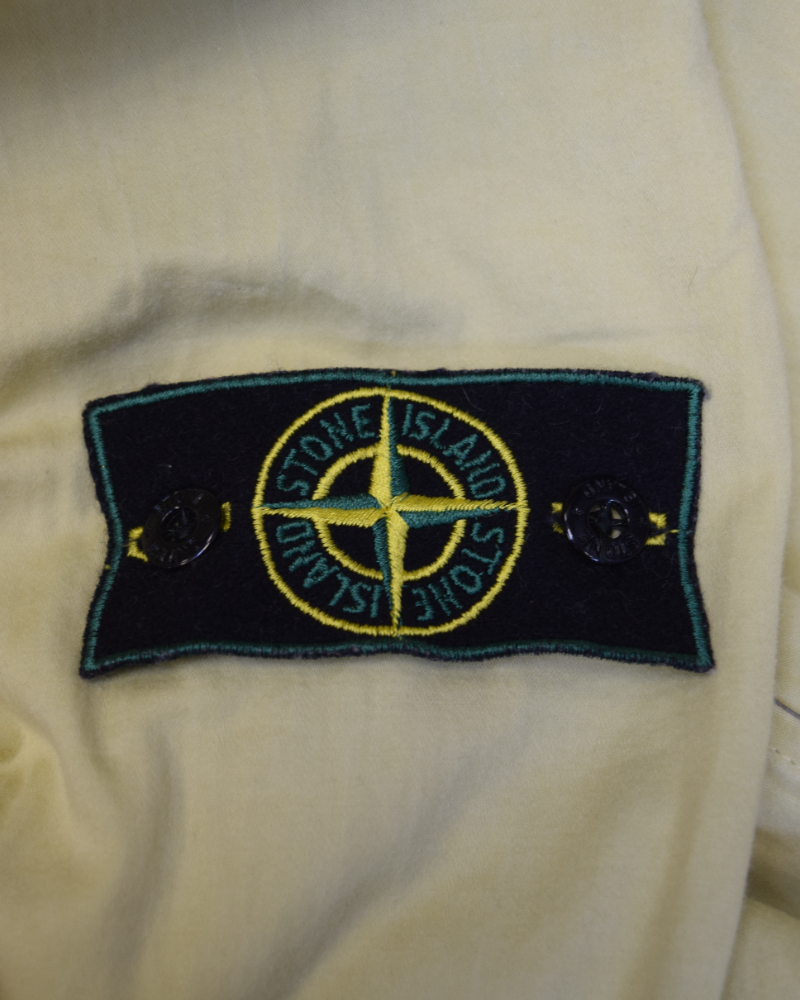 Stone Island 1995 Vintage Spalmatura Field jacket Yellow detail view