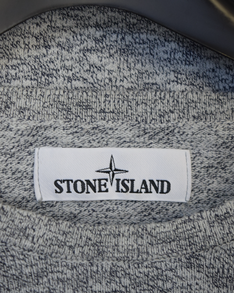 Stone Island Lightweight Knit Grey detail view