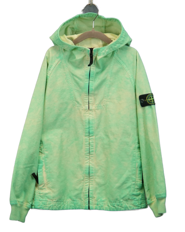 Stone Island Kids Dust Treatment Jacket Green front view
