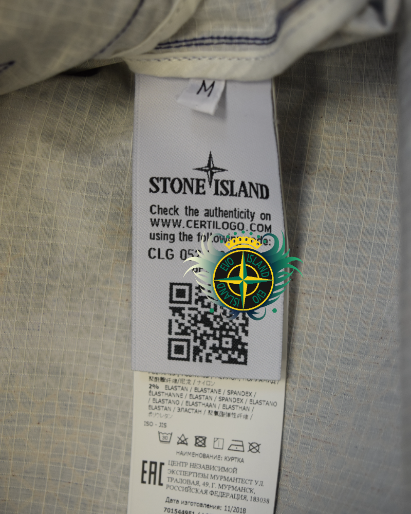 Stone Island Printed Heat Reactive Thermosensitive Jacket Blue/Purple detail view