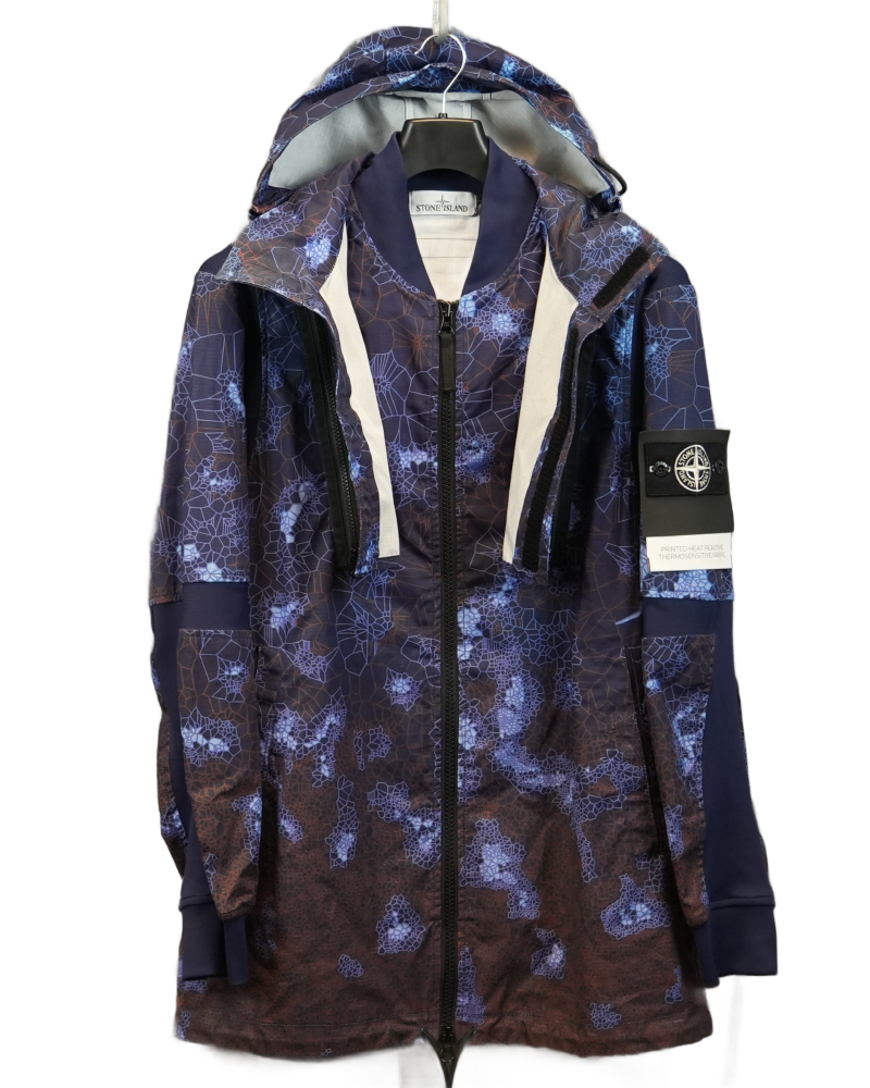Stone Island Printed Heat Reactive Thermosensitive Jacket Blue/Purple front view