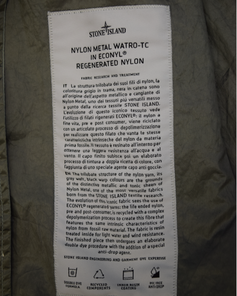 Stone Island Nylon Metal Watro-TC Silver detail view