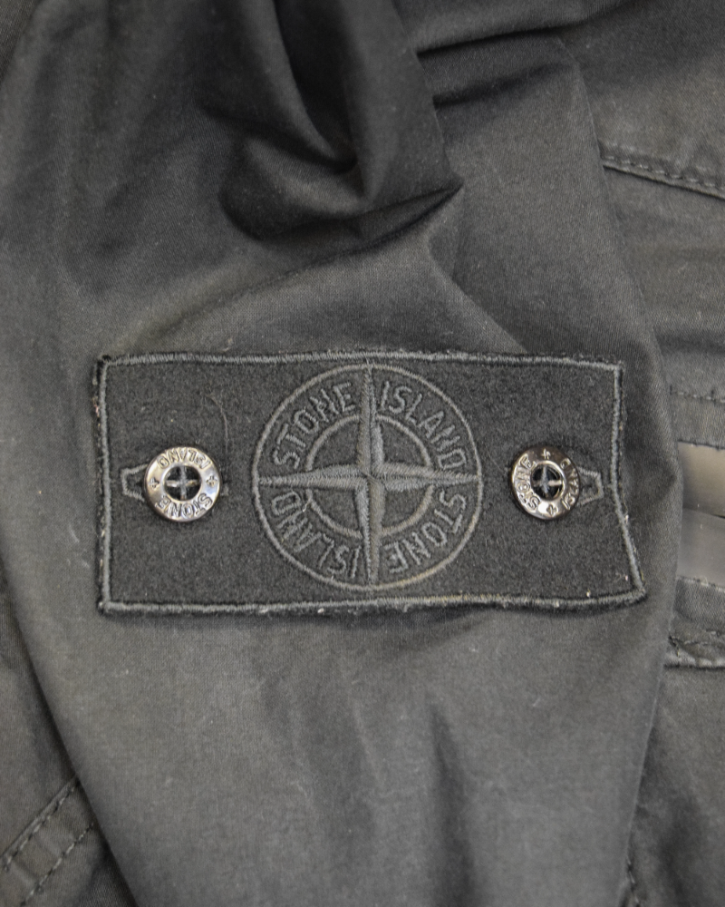 Stone Island Ghost Piece Weatherproof Cotton Jacket Black detail view