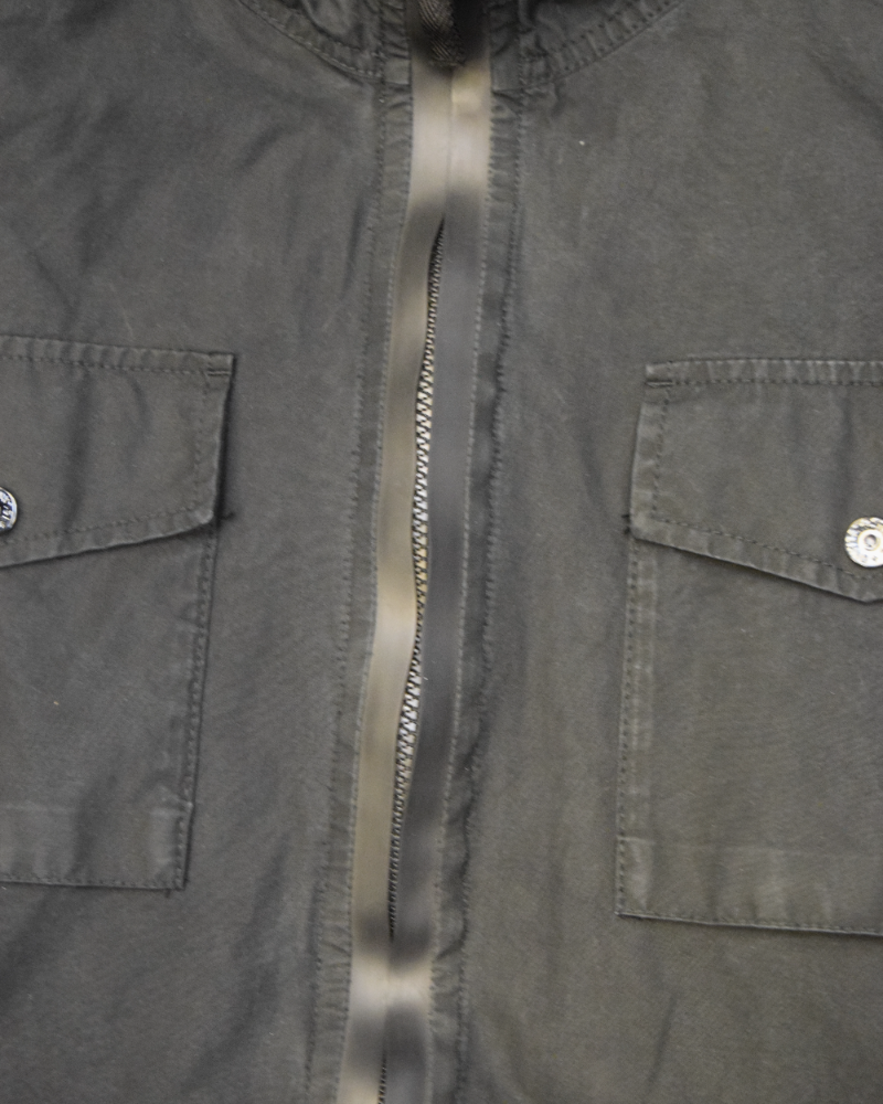 Stone Island Ghost Piece Weatherproof Cotton Jacket Black detail view