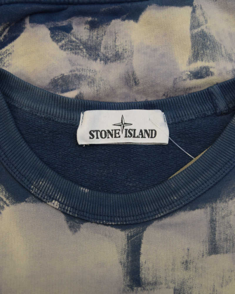 Stone Island Snowbeast Customs crewneck detail view