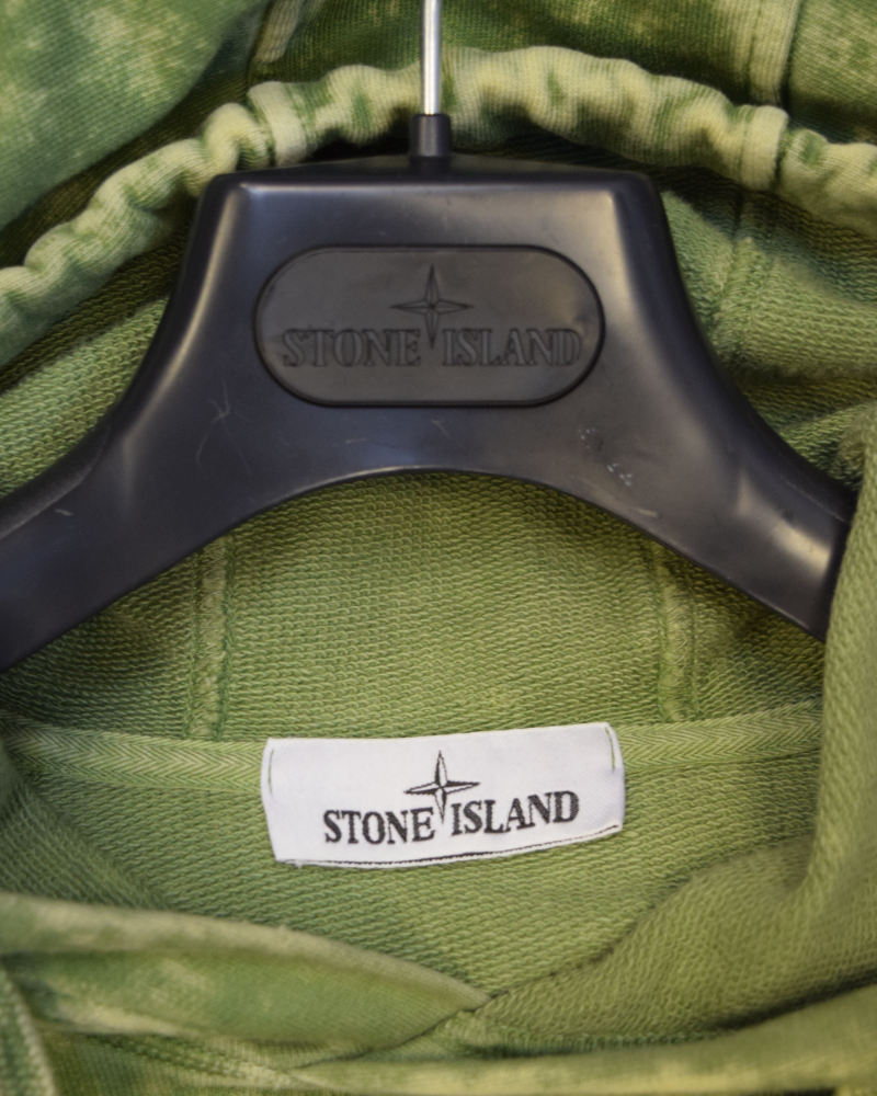 Stone Island OVD Hoodie Green detail view