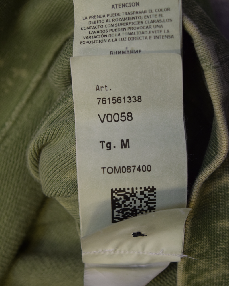 Stone Island OVD Hoodie Green detail view