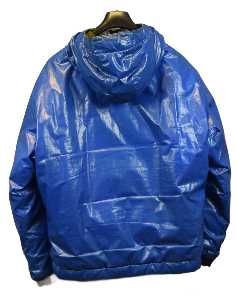 Stone island Special process 010 ice jacket blue back view