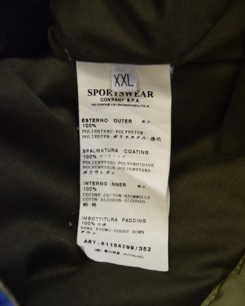 Stone island Special process 010 ice jacket blue detail view