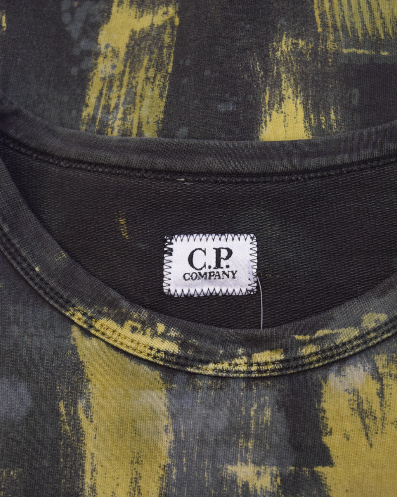 C.P. Company x Snowbeast Customs crewneck detail view
