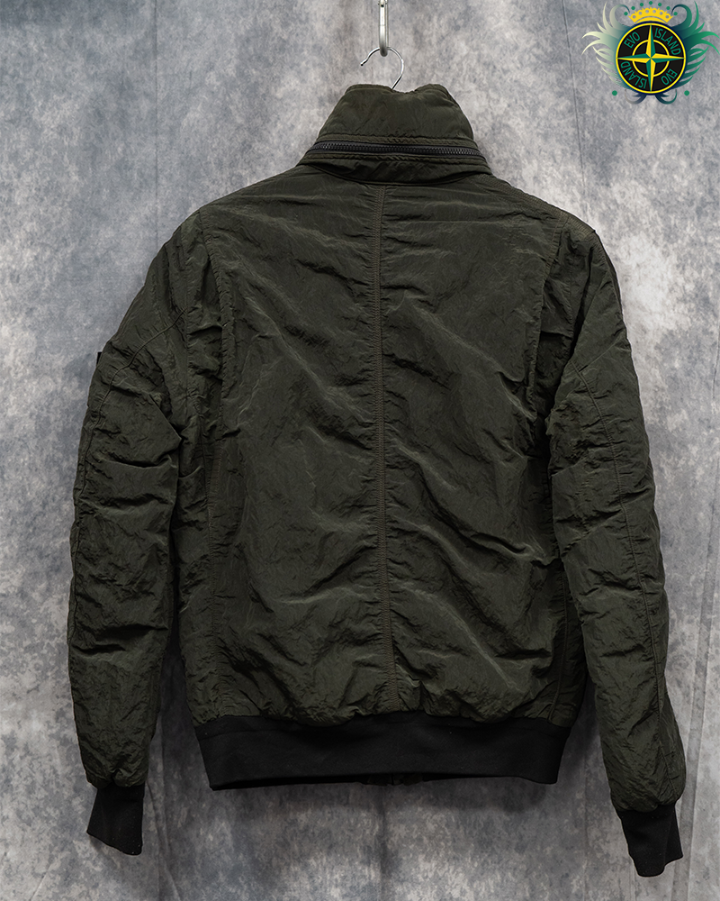 Stone Island Nylon Sheen Down Jacket Green - M