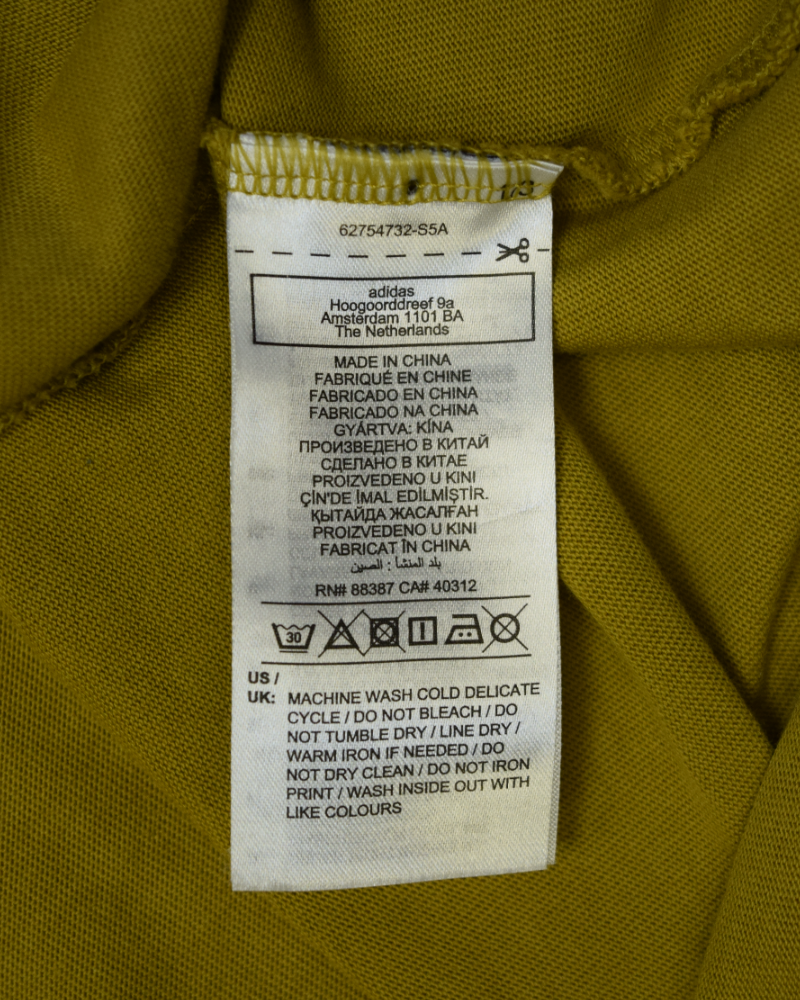 C.P Company C.P Company x Adidas Spezial T-Shirt Mustard detail view