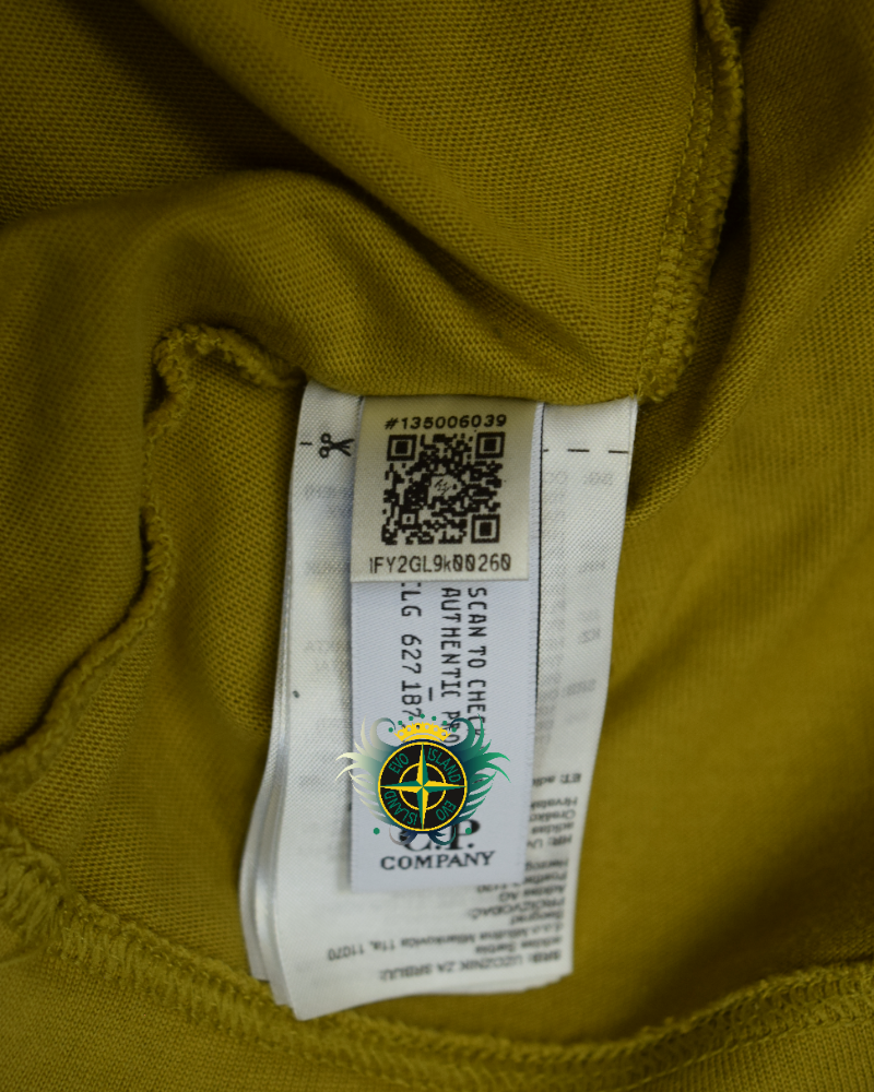 C.P Company C.P Company x Adidas Spezial T-Shirt Mustard detail view