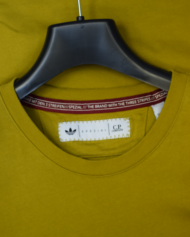 C.P Company C.P Company x Adidas Spezial T-Shirt Mustard detail view