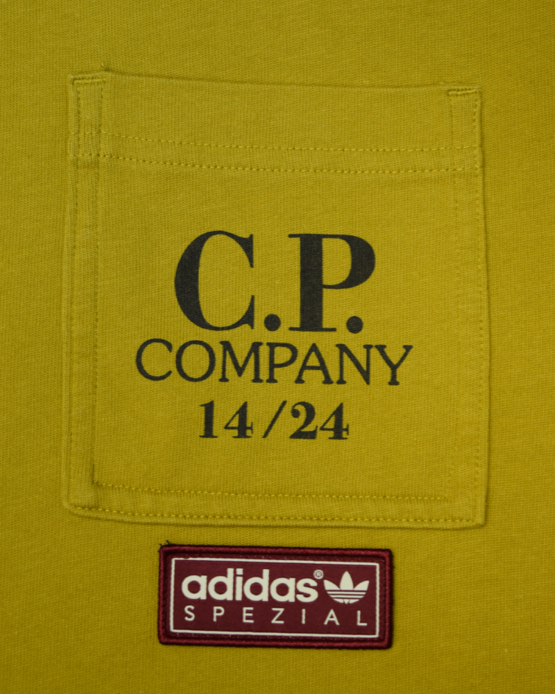 C.P Company C.P Company x Adidas Spezial T-Shirt Mustard detail view