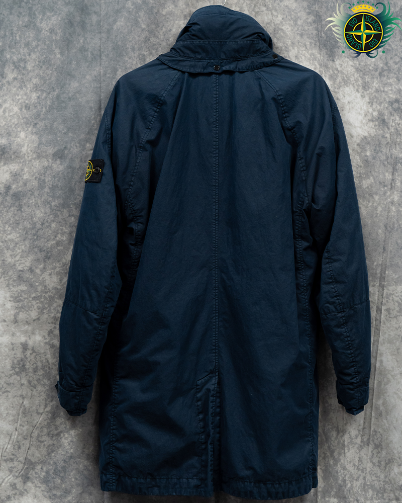 Stone Island 50 Fili Resinata Down-TC Coat Navy Blue - L