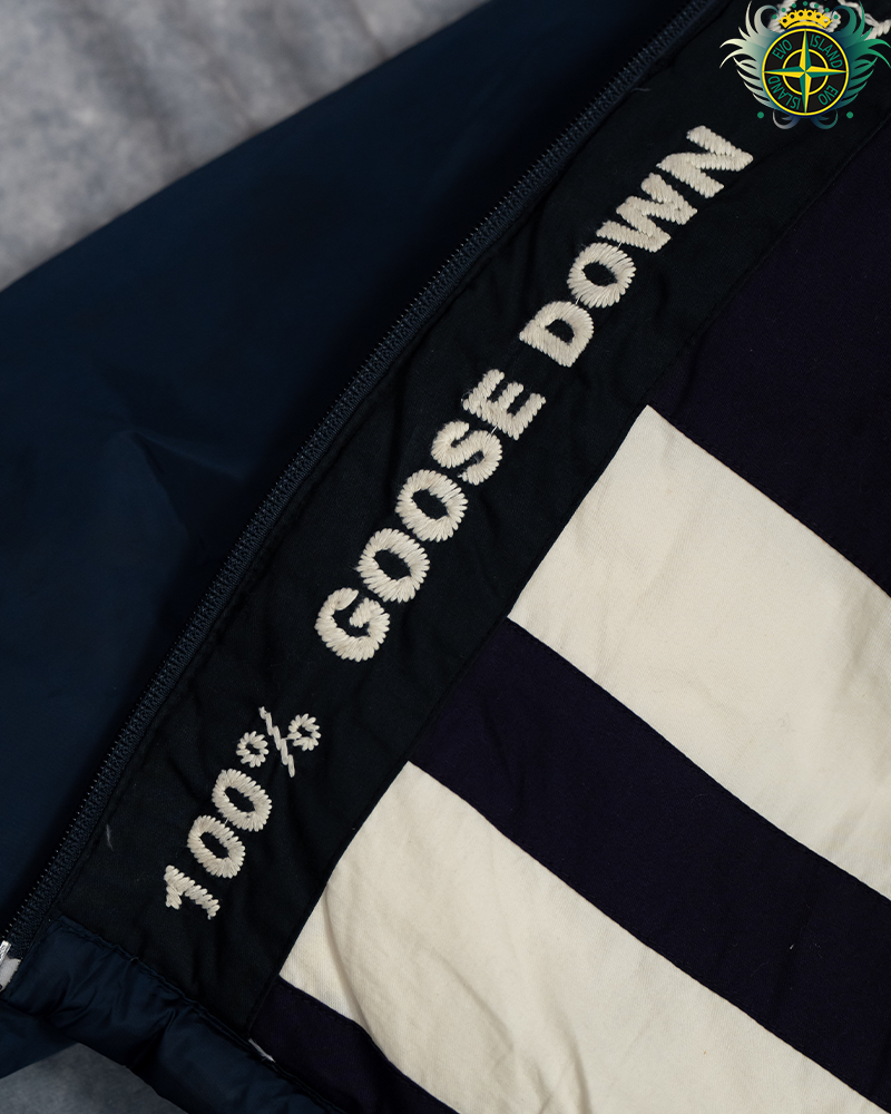 Stone Island Vintage Denims Down Jacket Navy Blue