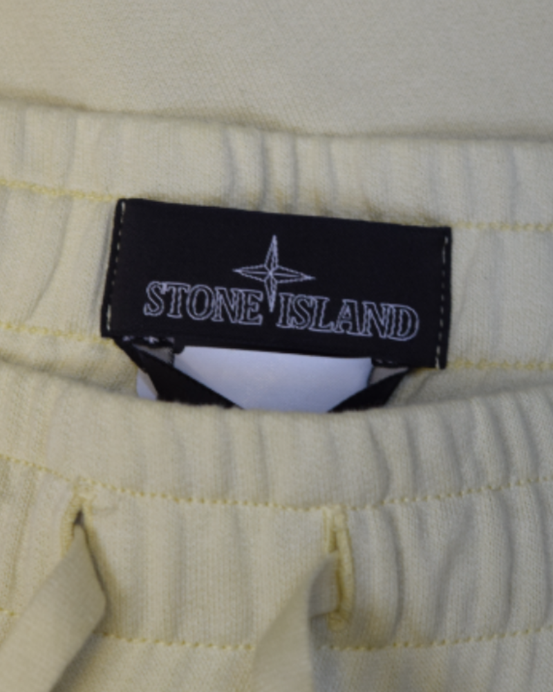 Stone Island Shadow Project Mesh Trim Fleece joggers detail view