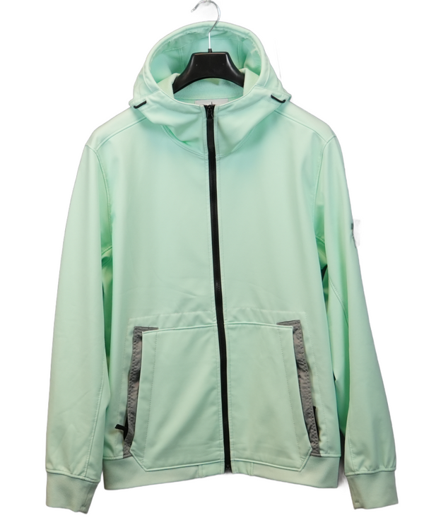 Stone Island Soft Shell E-Dye Tech Teal front view