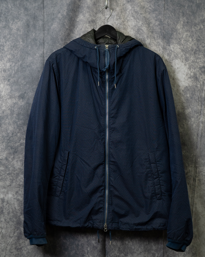 C.P Company Hounds Tooth Goggle Primaloft Jacket Blue - XL