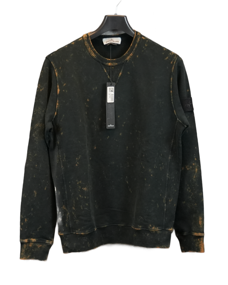 Stone Island OVD Crewneck Sweater Black front view